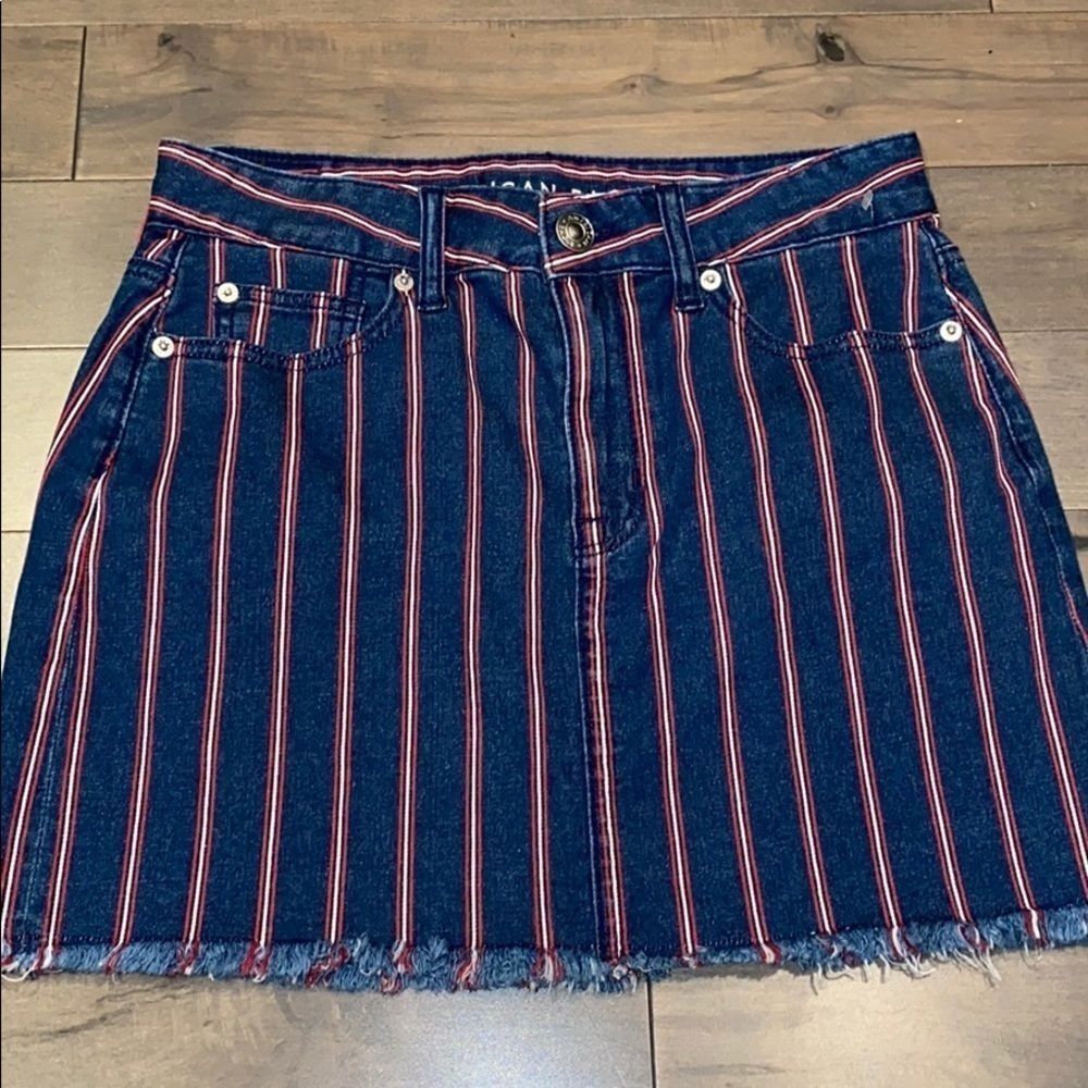 NWOT American Eagle Hi Rise Mini Denim Skirt - 4